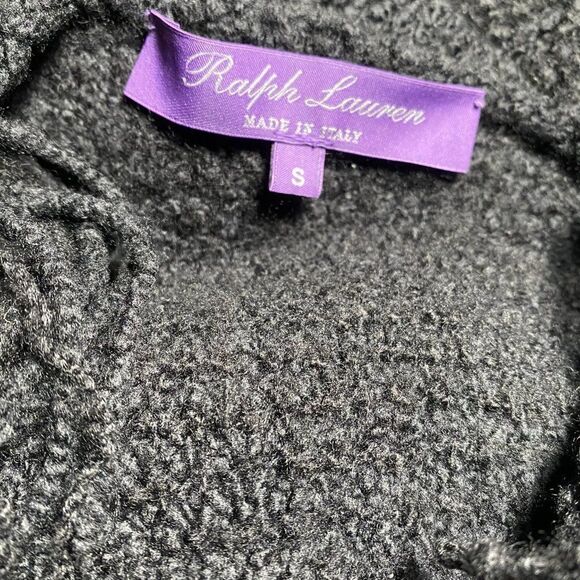 Ralph Lauren Fall 2015 Runway Collection Black Cashmere Boucle Fringe Cardigan - Picture 14 of 17